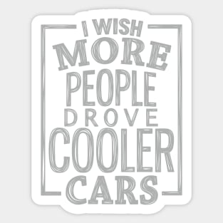 Cooler cars Sticker